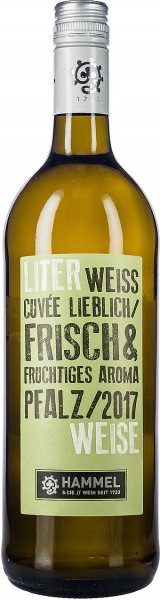 Literweise Cuvée Weiß lieblich | Weingut Hammel & Cie Weißwein