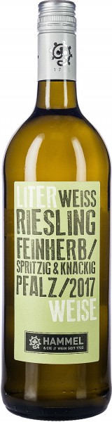 Literweise Riesling feinherb | Weingut Hammel & Cie Weißwein