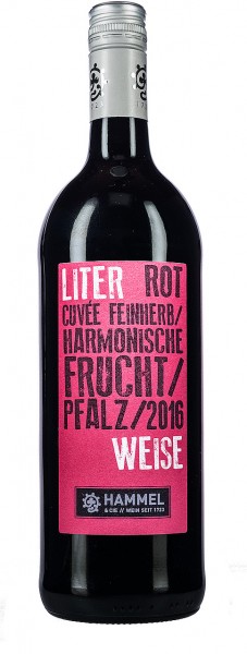 Literweise Cuvée Rot feinherb | Weingut Hammel & Cie Rotwein