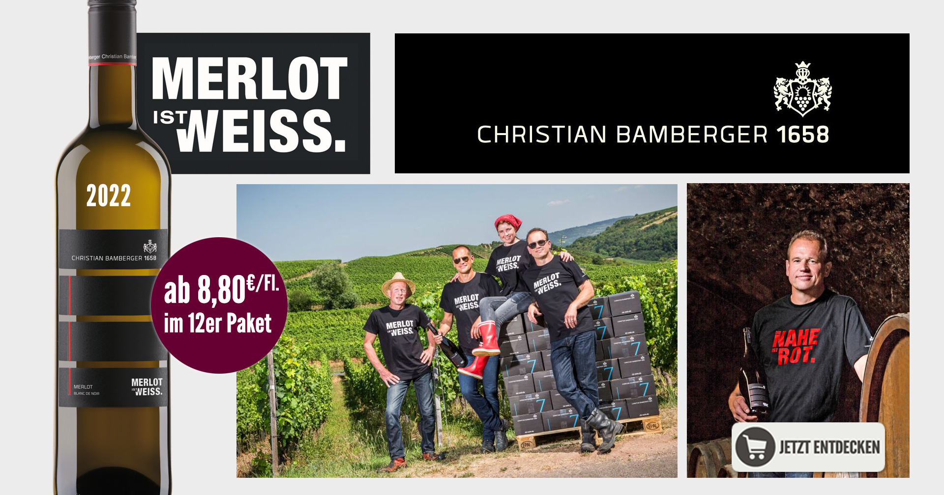 2022er Merlot Blanc de Noir Christian Bamberger NEWS