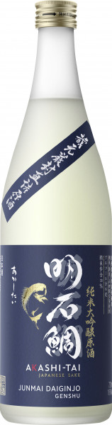 Sake Junmai Daiginjo Genshu - Akashi-Tai - farblos