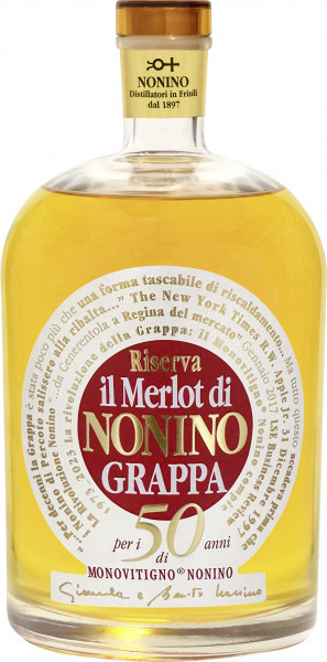 Grappa Il Merlot Monovitigno - Nonino Distillatori - farblos